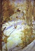 Valentin Serov Winter in Abramtsevo France oil painting artist